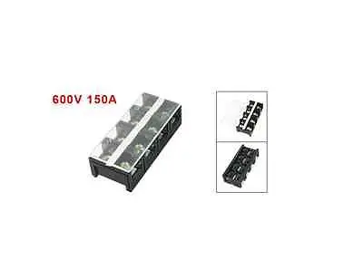 

TC-1504 600V 150A 4P Dual Rows Barrier Block Screw Terminal Strip
