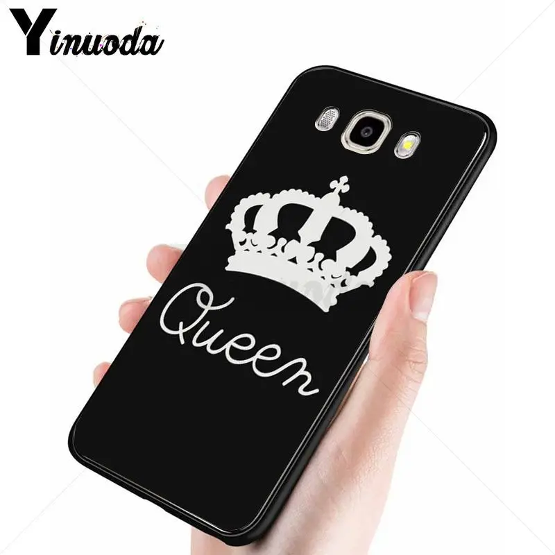 Yinuoda King queen красочные милые аксессуары для телефонов Чехол samsung Galaxy j6plus j7 prime j8 j2