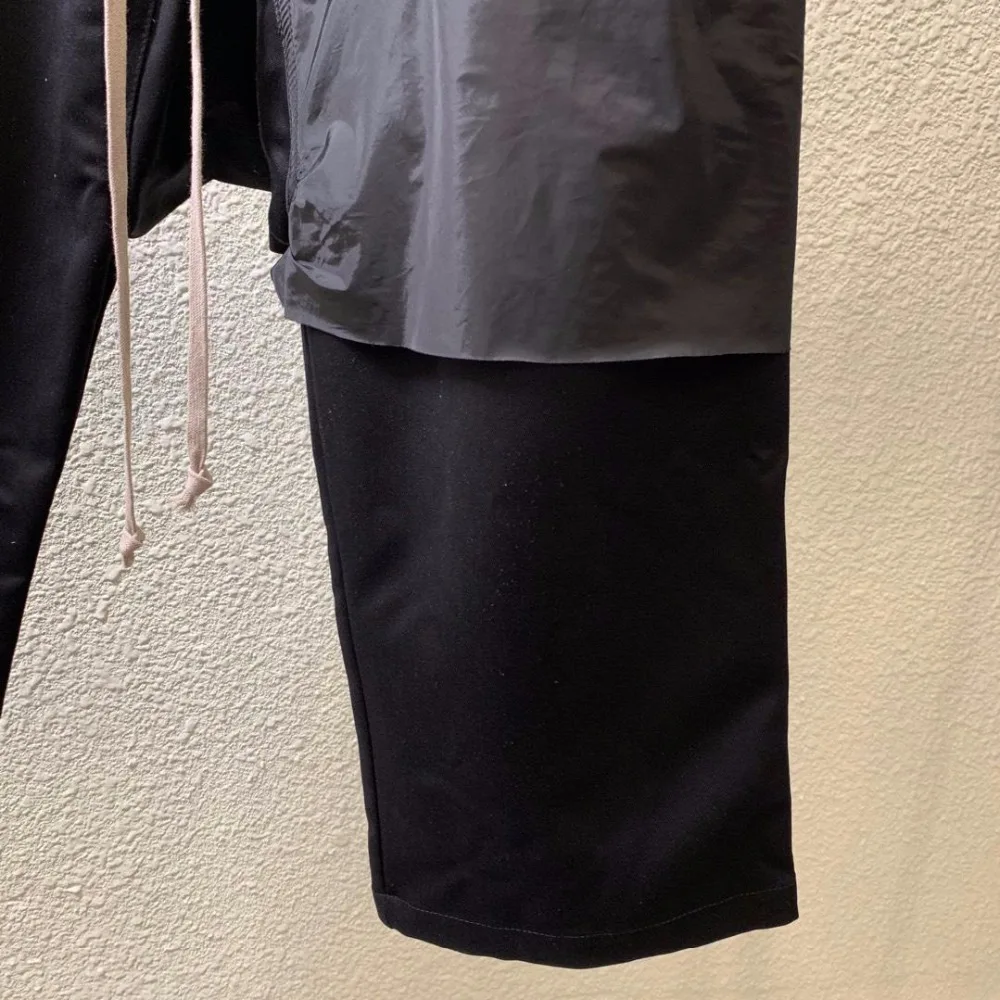 19ss Owen Seak мужские повседневные шаровары Готическая мужская одежда спортивные штаны летние женские укороченные брюки свободные черные брюки Размер XL