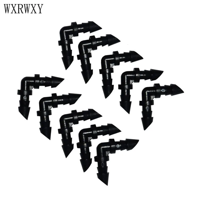 Wxrwxy садовый Соединитель с зазубринами для шланга 1/4 дюйма коленчатый зажим