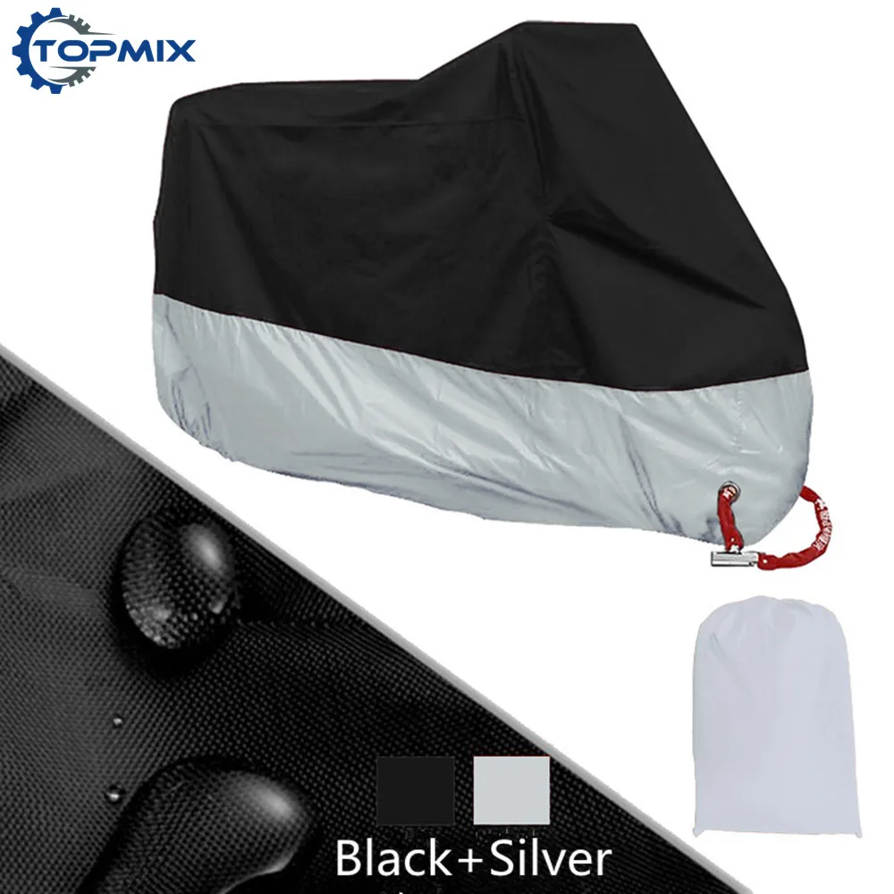 4XL Motorcycle Cover Waterproof Outdoor Uv Protector Bike Rain Dustproof for Motor Scooter Coat XXXXL |