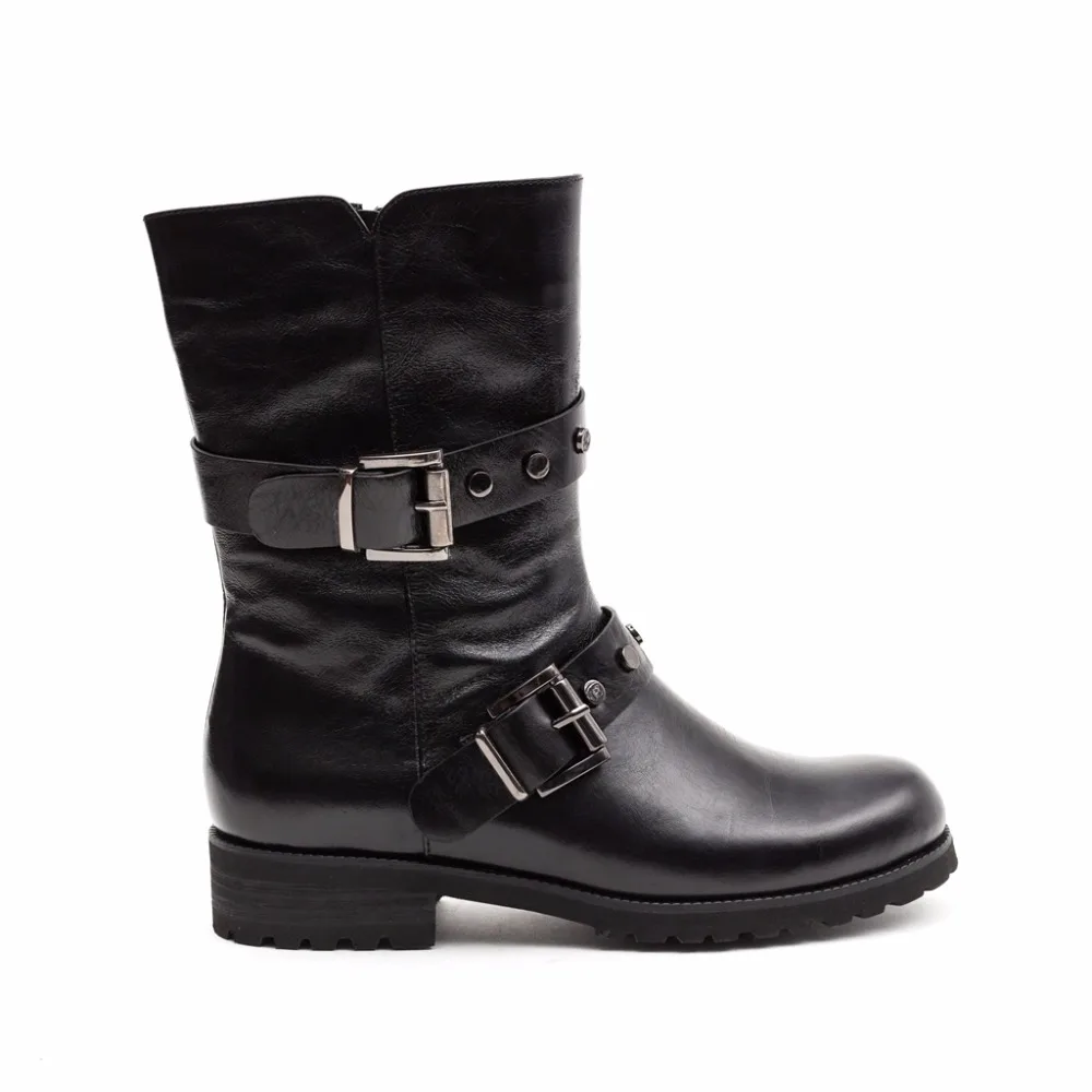 KvPhan New 2017 Genuine Leather suede Ladies Shoes Woman Ankle Boots Round Toe square Casual heel zip Autumn black 35-40 size |