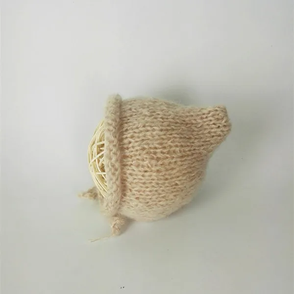 Лидер продаж! Для новорожденных головной убор из мохеровый капор для фотосъемки |