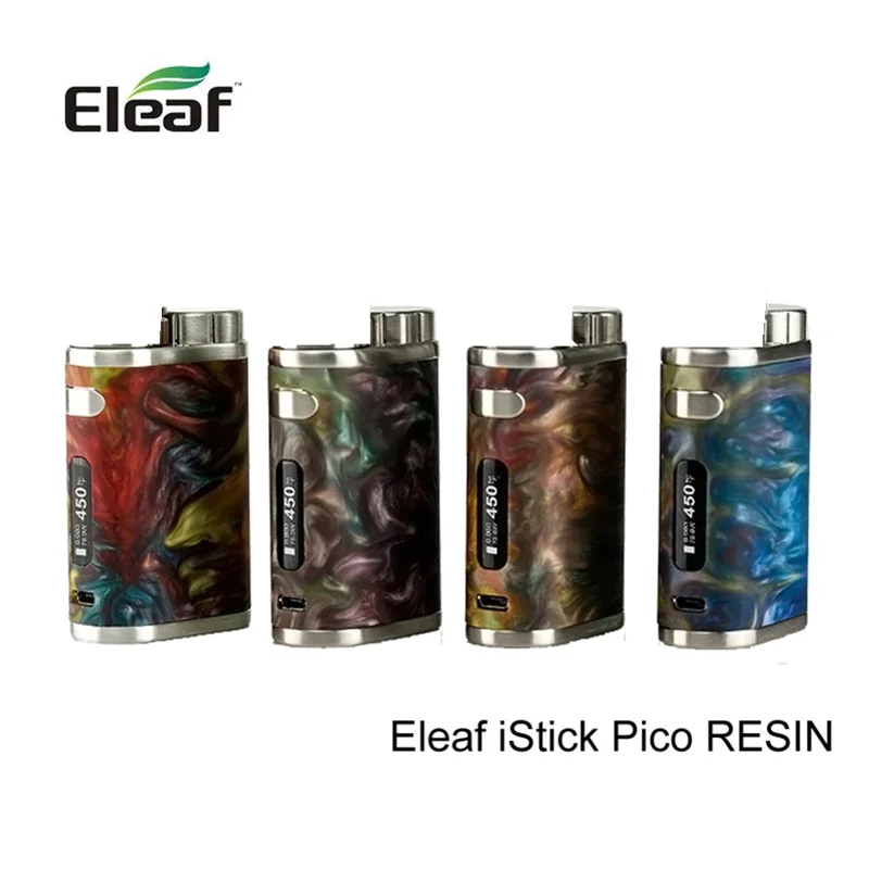 Оригинальный Eleaf iStick Pico RESIN 75W mod 510 Thread для Melo 3 Mini Tank 2ml атомайзер электронная