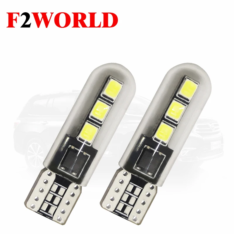 Из 2 предметов идеальный светодиодный T10 6SMD-2835 194 W5W COB автомобиль супер яркий зазор