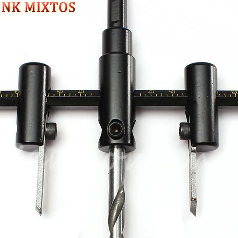NK Регулируемая дерево гипсокартон круг отверстия сверла режущей головки ручка