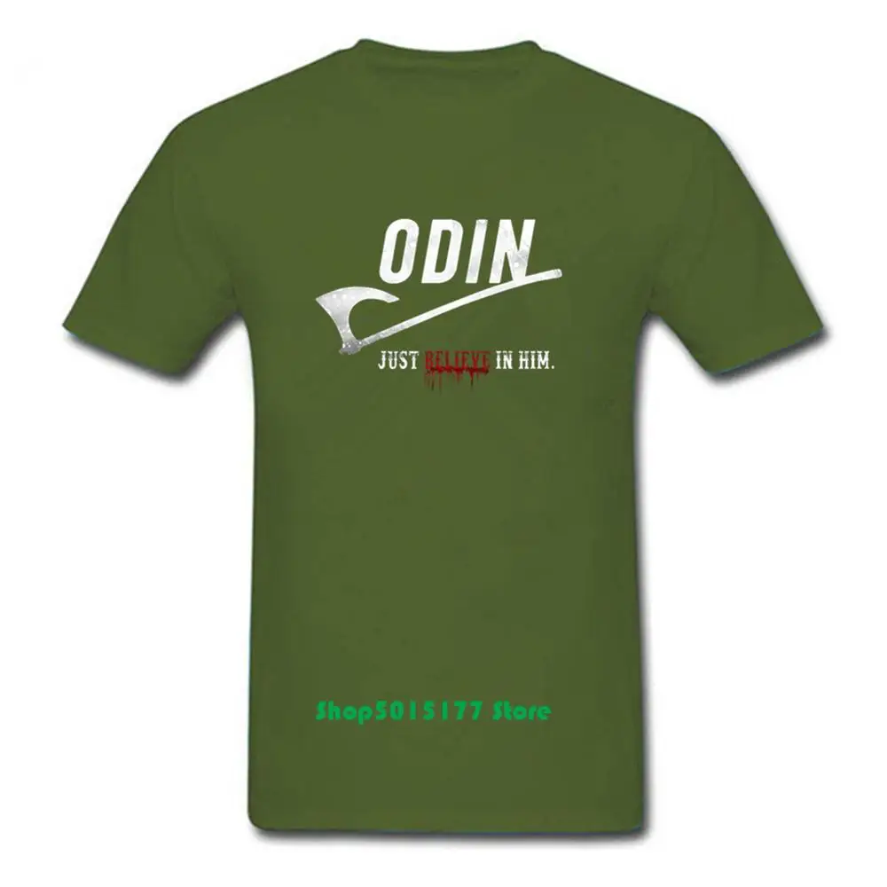 Odin just believe in him Мужская футболка s летняя с принтом в стиле хип хоп топы футболки