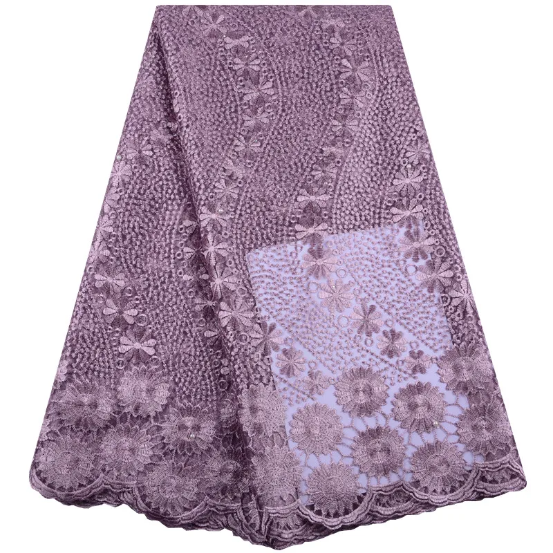 

Onion Color African Tulle Lace Fabric High Quality Lace With Beads Nigerian French Net Lace Fabric For Wedding Party Dress S1476