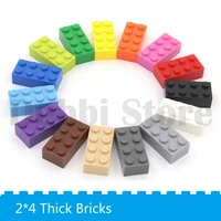 100glot 24 diy building block thick bricks about 40pcs compatible with brands educational toy multicolor gift for children