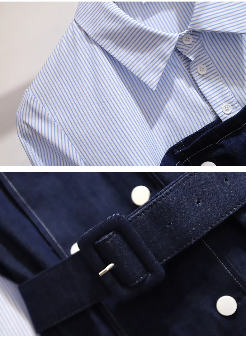 Женская одежда весеннее Ковбойское платье во французском ретро стиле Весенняя и