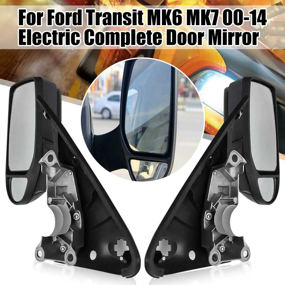 Левая или правая полная электрическая дверь крыло зеркало стекло для Ford/Transit/MK6/MK7 60 см* 31 см* 15 см