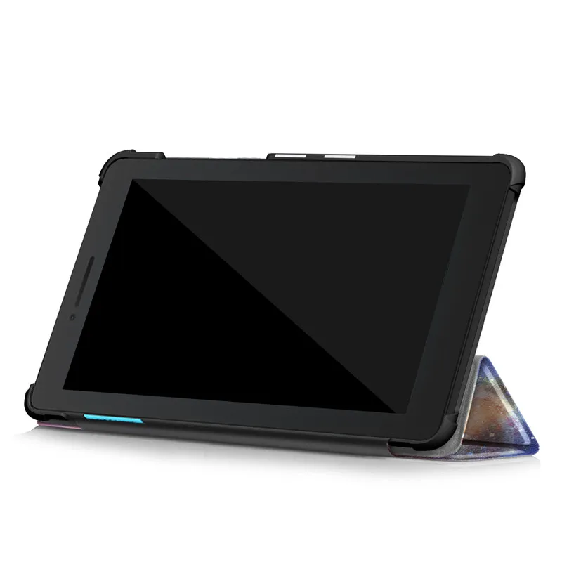 Тонкий трехслойный флип чехол из искусственной кожи для Lenovo Tab E7 7 &quotТБ 7104F