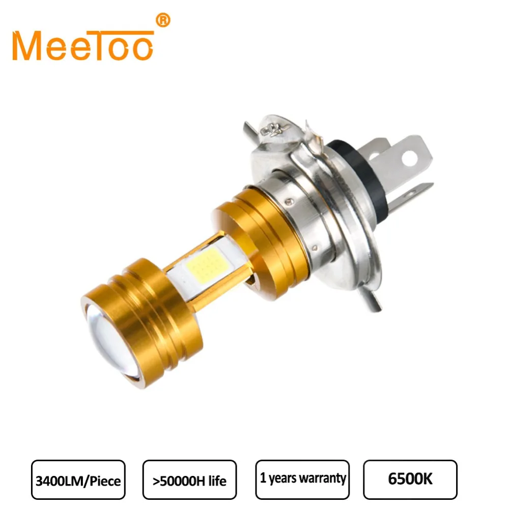 Светодиодный светильник для мотоцикла H4 COB Led 12 В светодиод 3400LM дальний/ближний