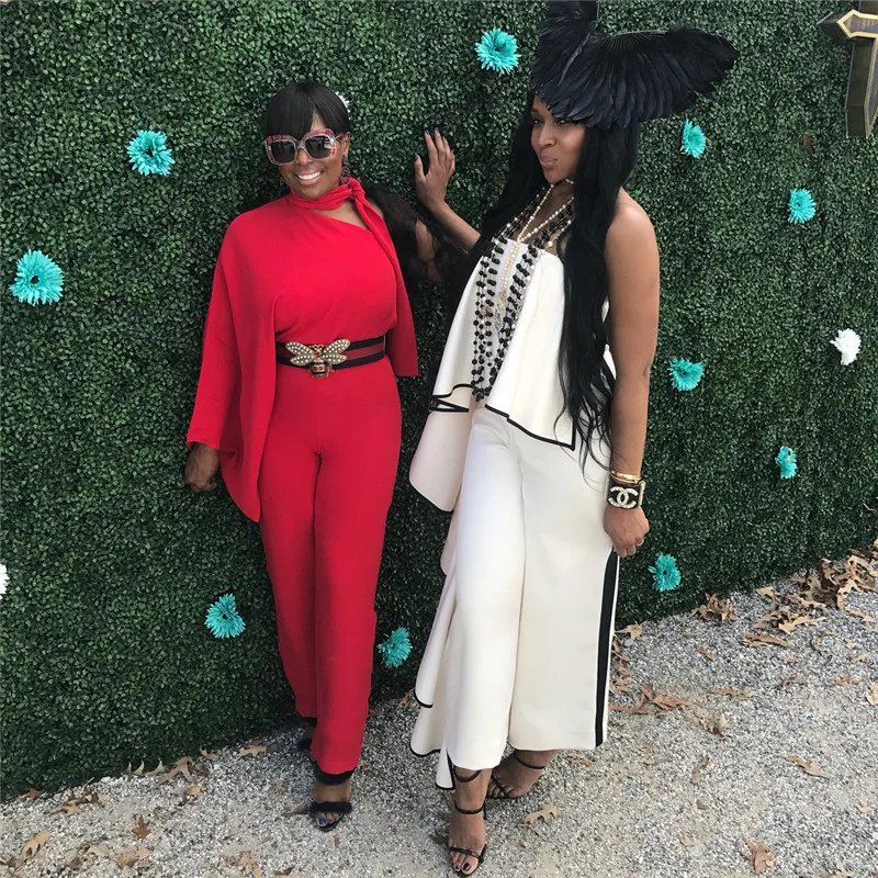 Без бретелек оборками дамы Повседневное комбинезоны Slash шеи без рукавов Летние