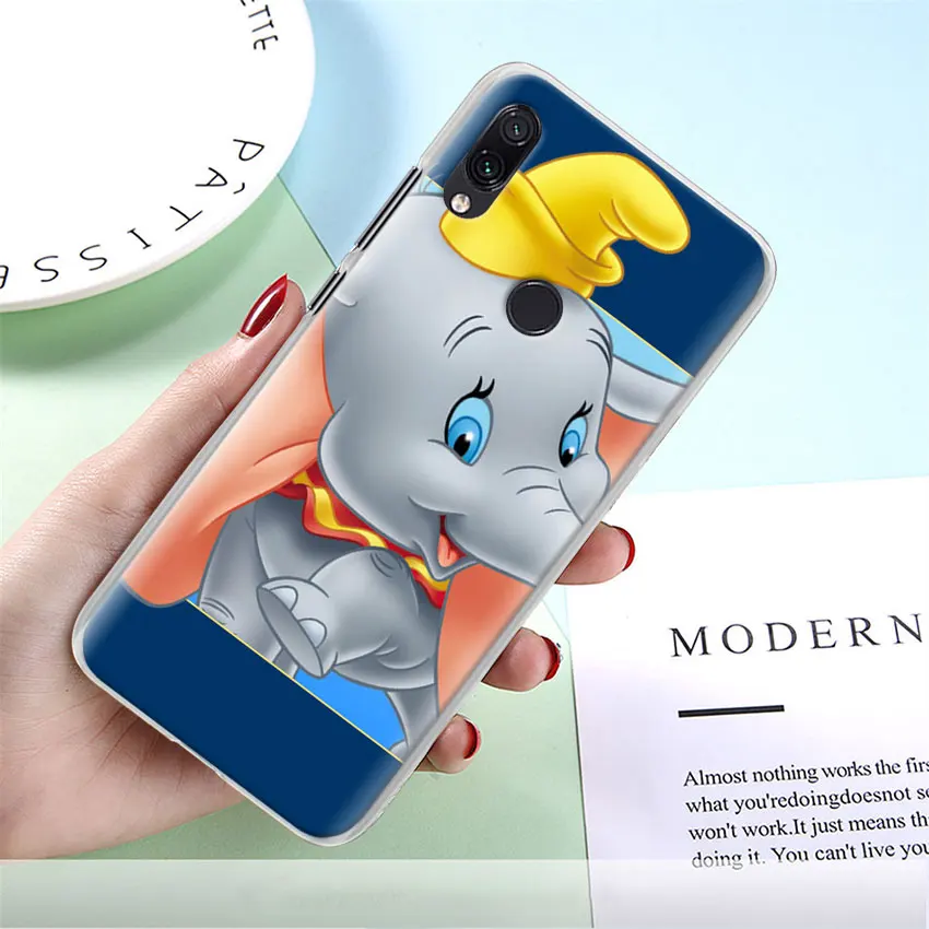 Милый мультяшный слон Дамбо чехол для телефона Xiao mi Red mi 7 5 6 Pro Note 7 Pro 5 5A 6 mi A1 A2 8 Lite 9 чехол Coque