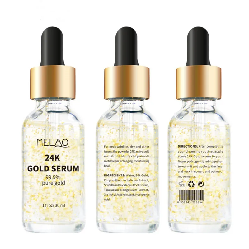 MELAO 24K Золотая Сыворотка для лица увлажняющий эссенция отбеливающий дневной крем