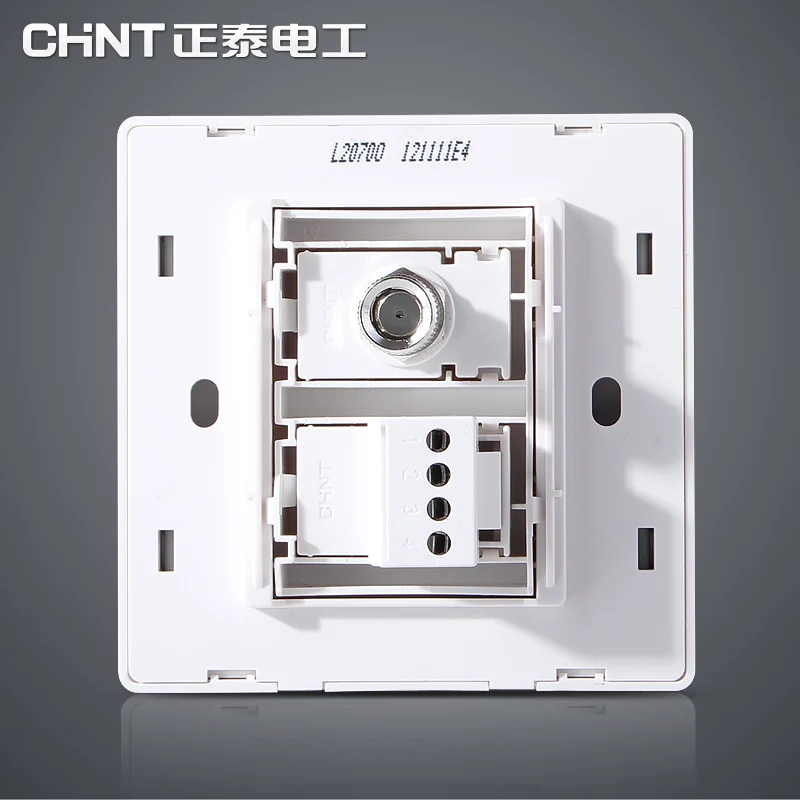 Чинт NEW7L 86 Тип три Цвет Сталь Рамки переключатель розетку телефон ТВ разъем|color