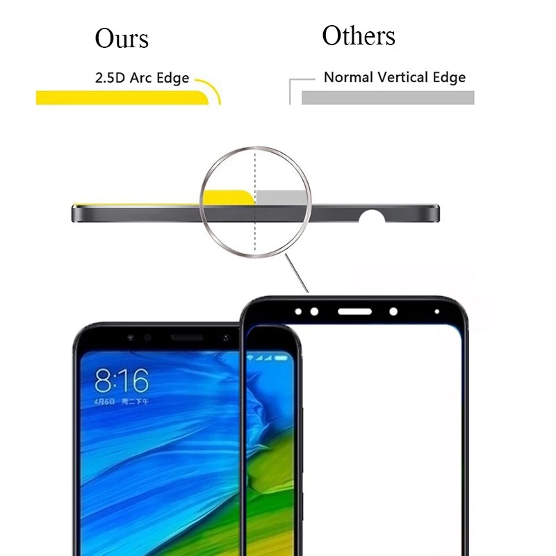 2 шт. защитное стекло на xiomi note 5 pro защита для экрана xiaomi redmi 5a prime note5 5pro redmi5 5plus