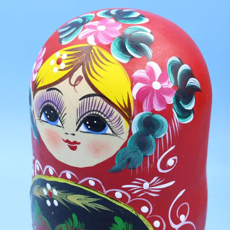 

20cm Wooden Russian Nesting Doll 7 Layer Matryoshka Doll Russian Doll Children Wooden Toys Doll Christmas Gifts Birthday Gifts