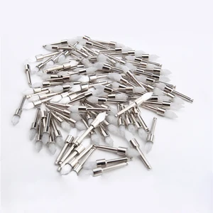 100 шт. Стоматологическая новая Коническая щетка стоматологическая острая полировальная щетка нейлоновая защелка