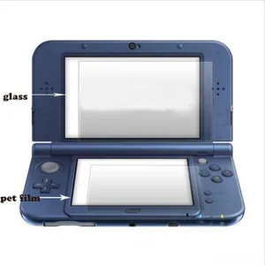 Верхнее закаленное стекло для Nintendo New 3DS XLLL 3DSXL3DSLL защита для ЖК-экрана Нижняя прозрачная защитная пленка для домашних животных