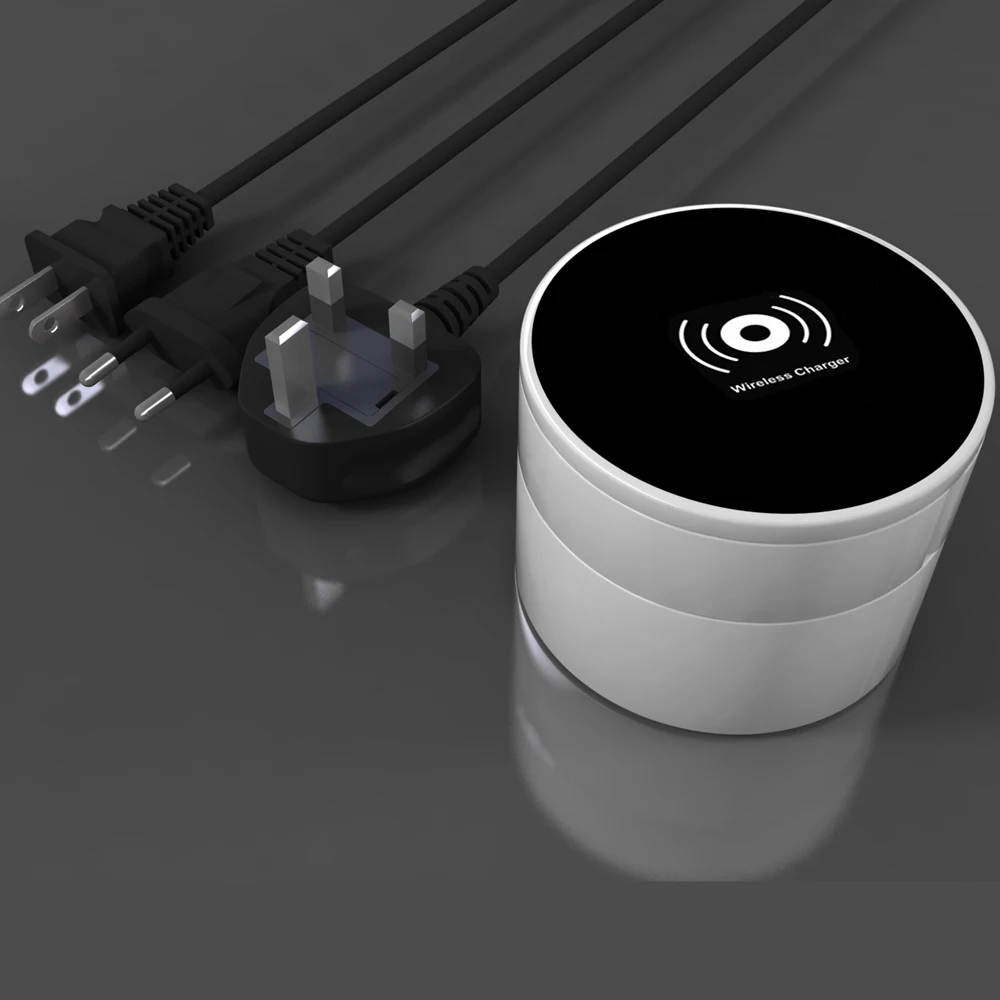 Беспроводное зарядное устройство Qi + универсальное с 8 USB-портами умная