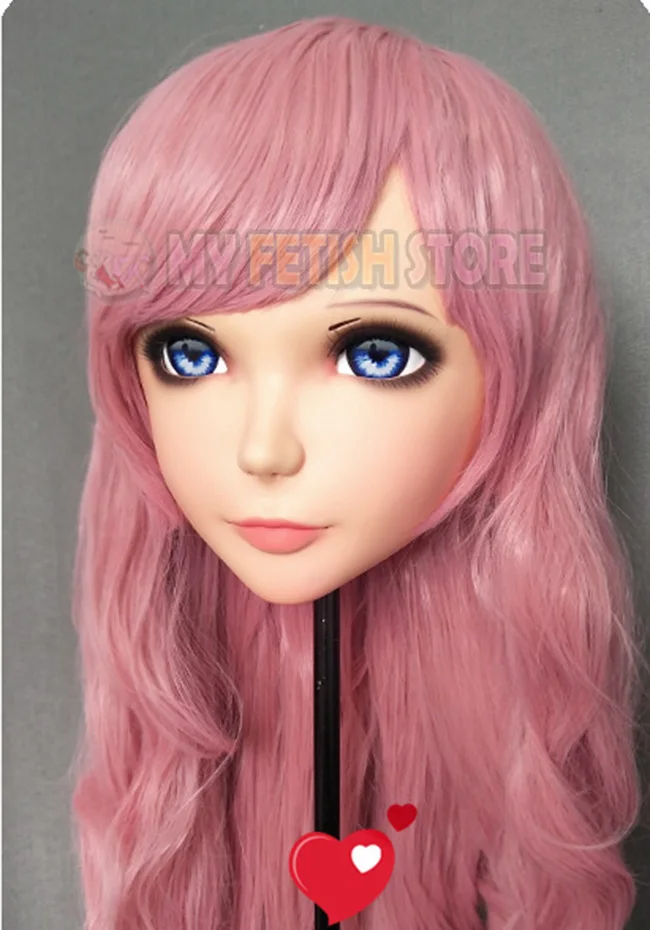(MEI 01) Женская милая полимерная полуголовная маска кигуруми с глазками BJD Косплей