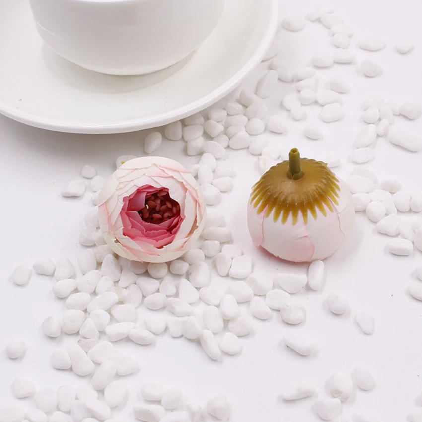 

50pcs/bag artificial flowers Tea Rose Bud Flower Heads For Wedding car Decoration DIY flower wall flowers home decoration