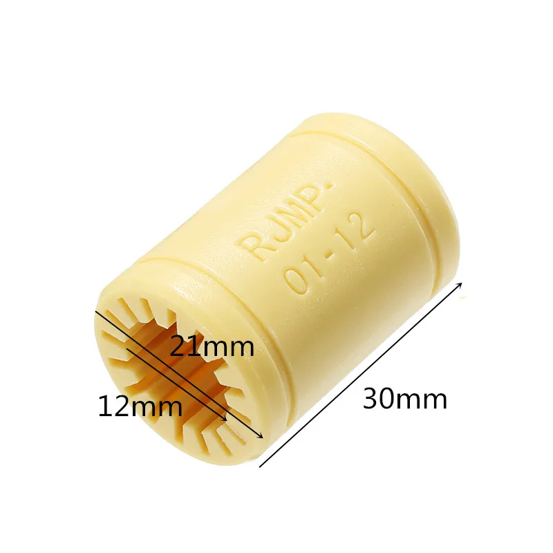 Новинка 1 шт. желтый твердый полимерный линейный подшипник SULEVE LM12UU для 3D принтера