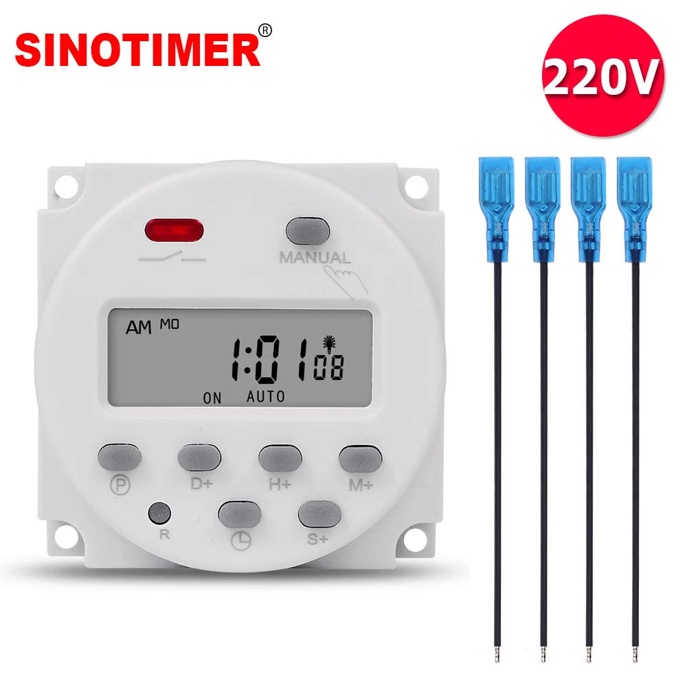 

1 Second Interval 220V Digital LCD Timer Switch 7 Days Weekly Programmable Time Relay Programmer CN101S