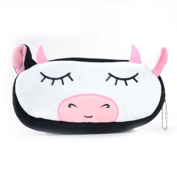 Cow Плюшевый пенал Estuche Escolar пенал Kalemlik Kalem Kutusu Trousse Scolaire Stylo Pencilcase School Cute Astuccio - Цвет: Cow