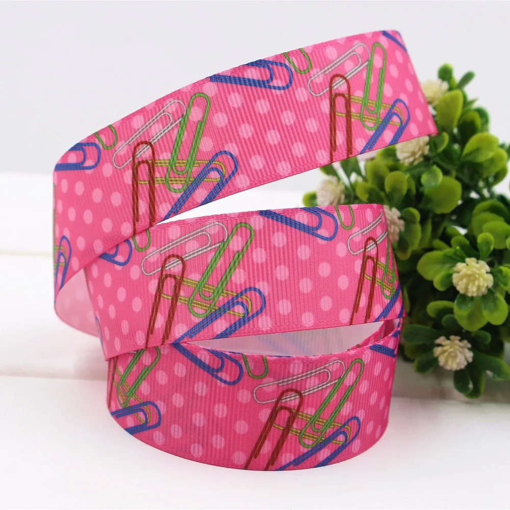 1612135, 1 ''25 мм геометрические узоры принт grosgrain лента, DIY handmadeHair аксессуары подарочная упаковка, декоративные материалы