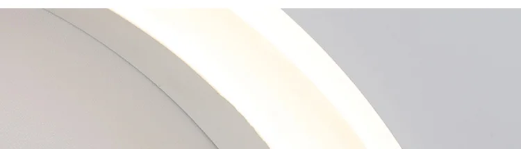 Modern LED Wall lights for bathroom aluminum hardware acrylic lampshade rings design Decoration indoor home lamp diameter 40CM