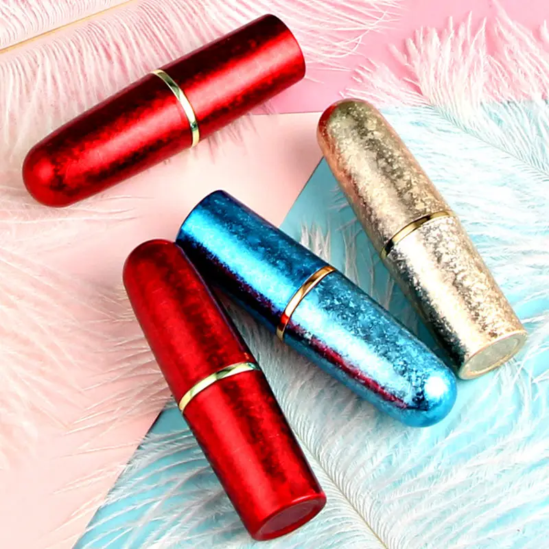 Gold red blue high-grade lipstick tube bullet shape empty Lip balm container F20172992 | Красота и здоровье