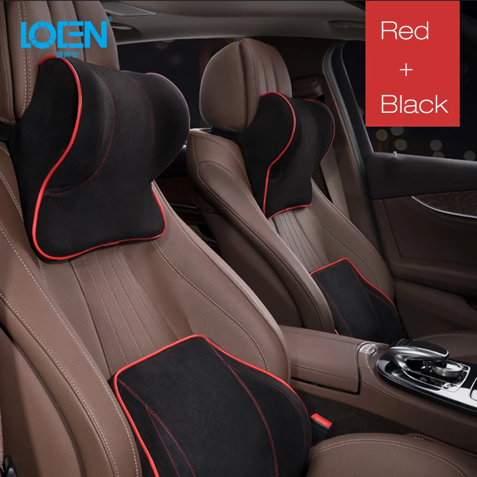 Подушка для автомобильного подголовника LOEN из хлопка с эффектом памяти набор