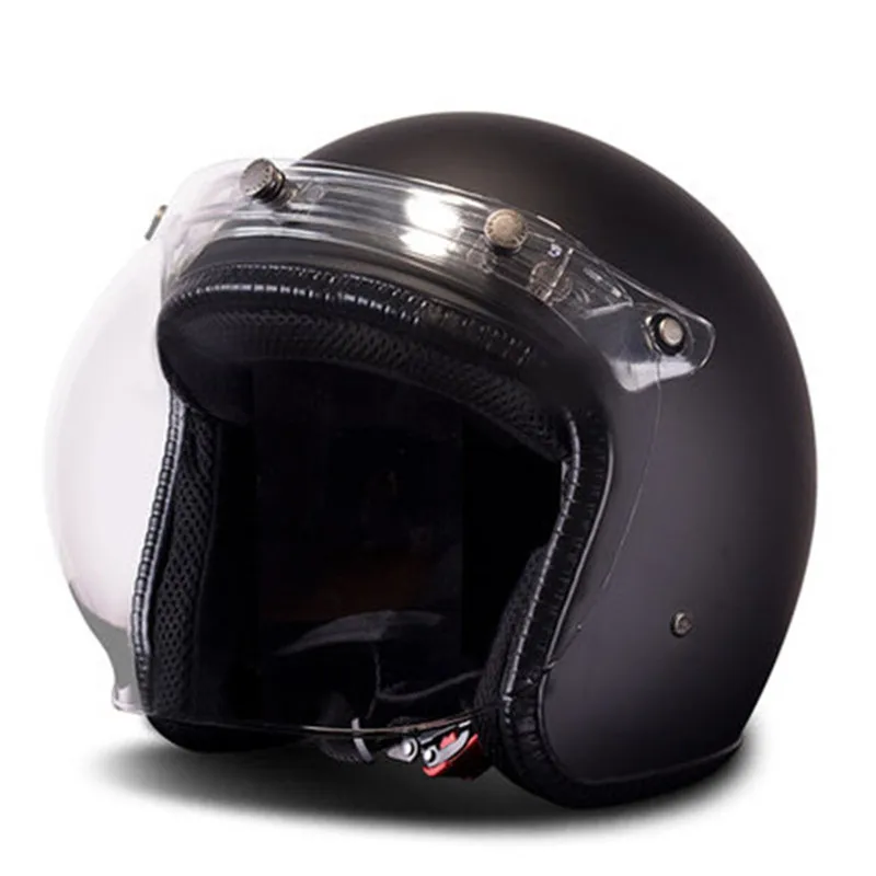 Мотоциклетный Ретро шлем BYE винтажный мотоциклетный Cruiser Chopper скутер Кафе Racer 3/4 с