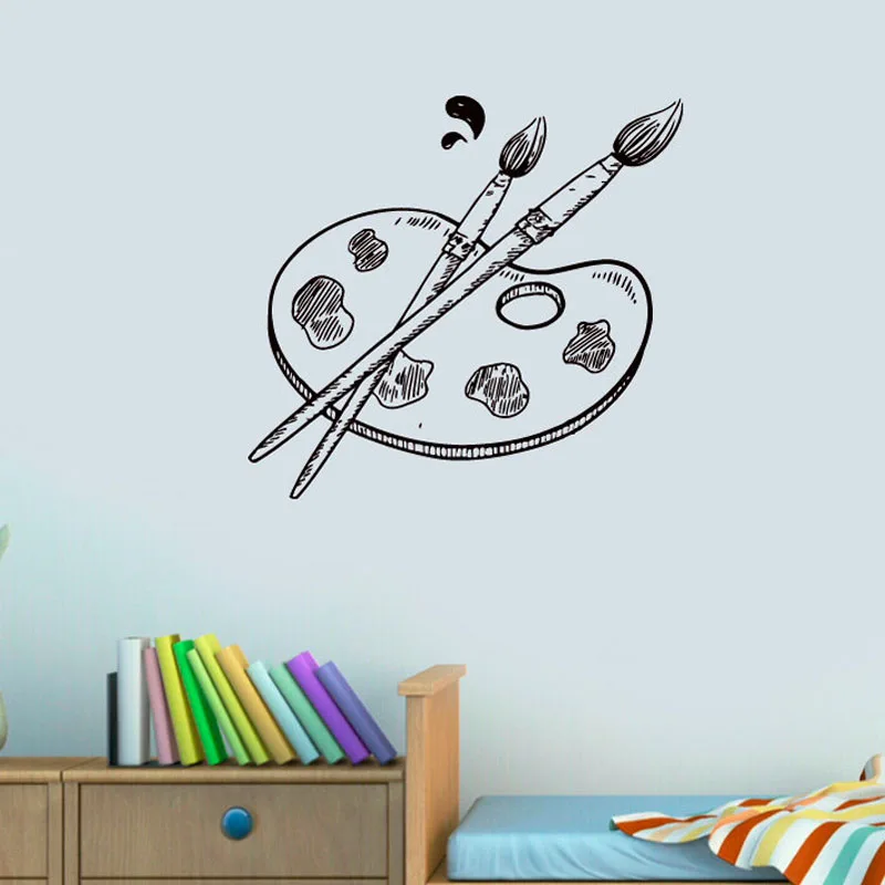 

Палитра ZOOYOO и кисти для рисования, искусство, домашний декор, настенные наклейки, фрески, декор для гостиной, Детские Фотообои