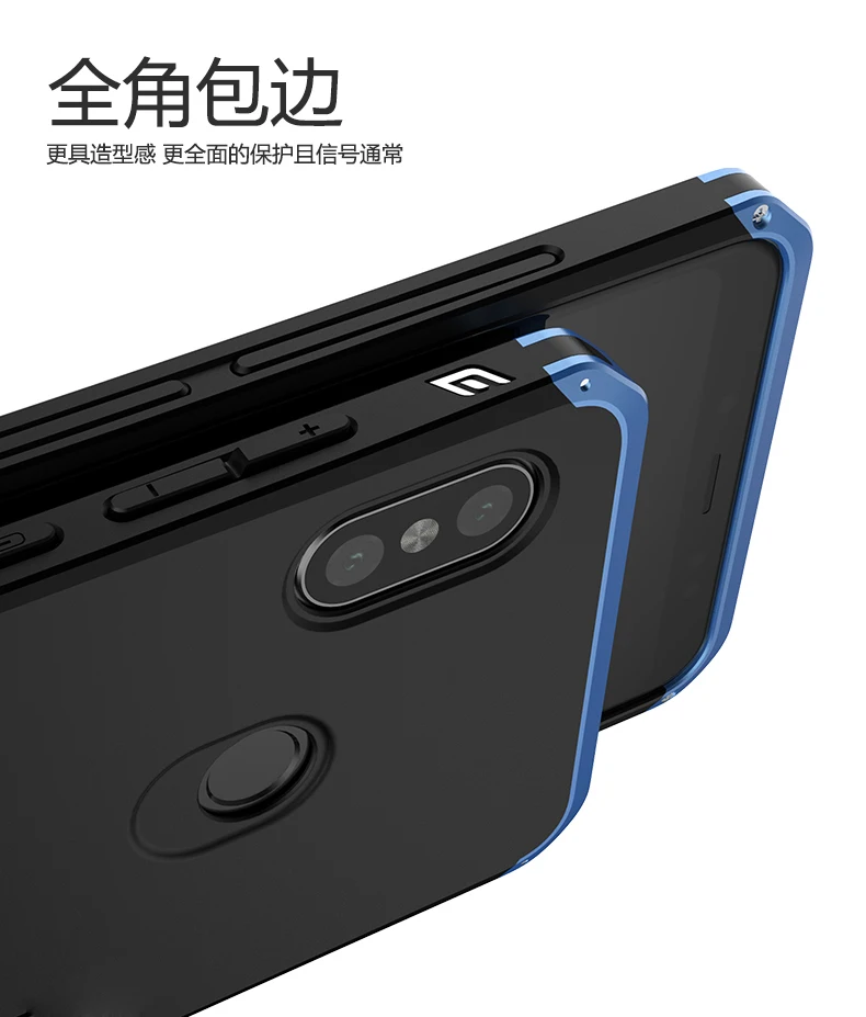 Phone Case For Xiaomi Redmi Note 5 Aluminum Metal Frame Hard Plastic Back Cover Fundas Perfect Feeling |