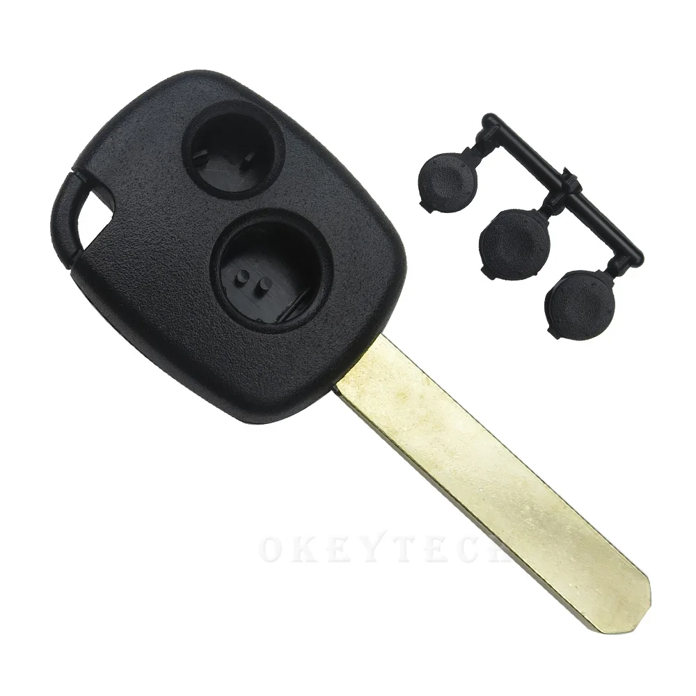 OkeyTech Кнопка PAD 1 кнопка дистанционного ключа чехол для Honda CR-V Odyssey Fit City Civic accord замена ключа транспондера с лезвием