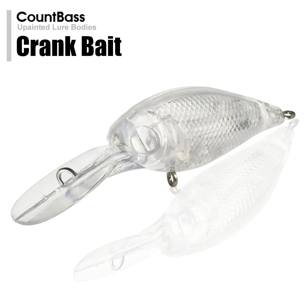 10 шт пустые жесткие приманки, Crankbait 37 мм, неокрашенные рыболовные приманки, заглушки, воблеры, пресноводная приманка