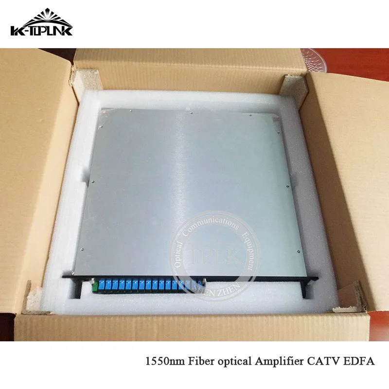 CATV EDFA Волоконно-оптический усилитель 1310/1490/1550 WDM 1550nm 2U/80 Вт 16 портов * 22dbm SC/APC SC/UPC