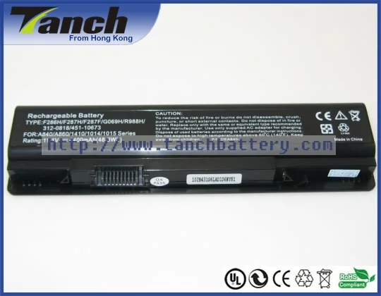 Аккумуляторы для ноутбука DELL Vostro A840 F287H 1014 312 0818 1088 F286H G069H PP38L PP37L DP 07292008 11 1 V 6 cell|battery
