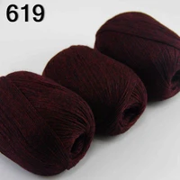 high quality 100 pure cashmere luxury warm and soft hand knitting yarn wine black 233 619