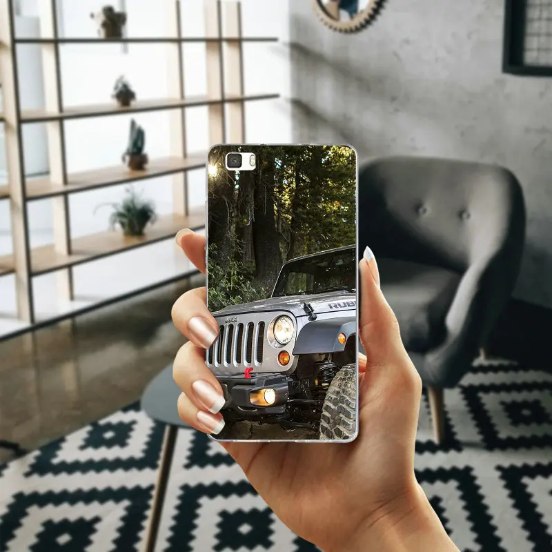 Красный Jeep Wrangler внедорожник Спорт для huawei P8 P9 P10 P20 Lite Smart Коврики 10 Pro Y3 Y5 Y6 II Y7 Honor 6X