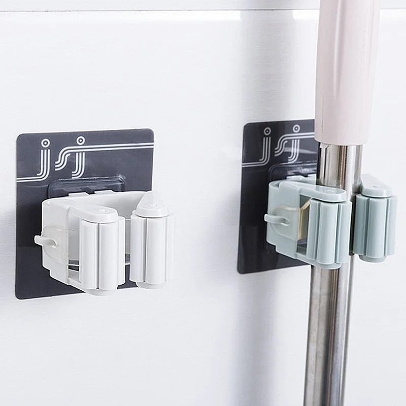 Ванная комната кронштейн настенный держатель для швабры щетки веник Вешалка