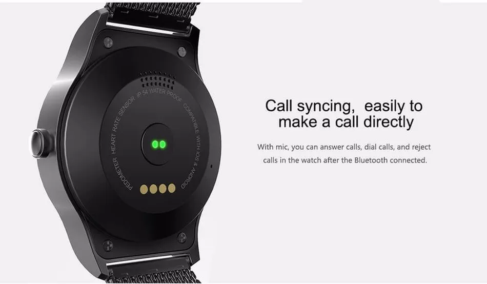 SMA-R Bluetooth Полный Круглый Smartwatch Спорт Шагомер монитор сердечного ритма кожа Смарт часы наручные Телефон для iOS Android