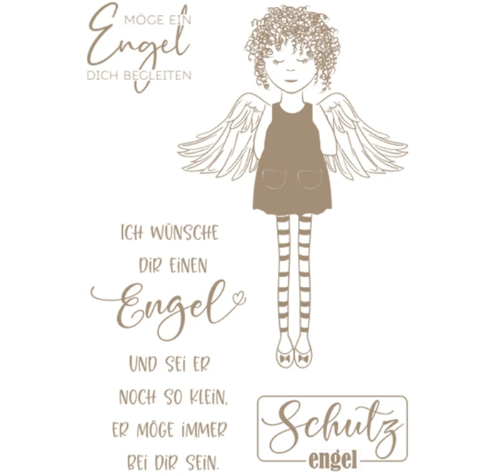 Прозрачный штамп немецкая девушка сделай сам альбом для скрапбукинга бумажные