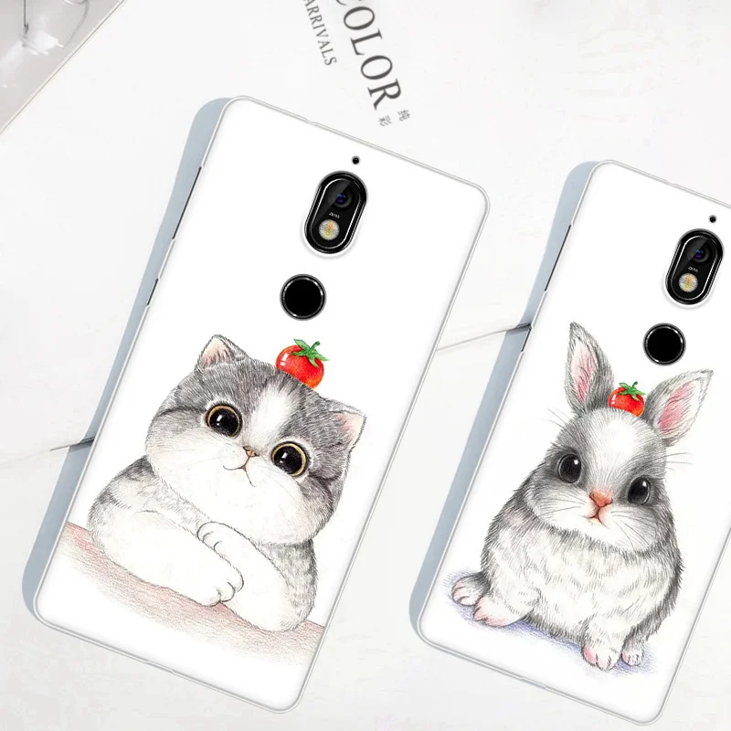 For Nokia 7 case Purecolor Cute painted all inclusive SOFT TPUshell cellphone back cover for NOKIA7 |