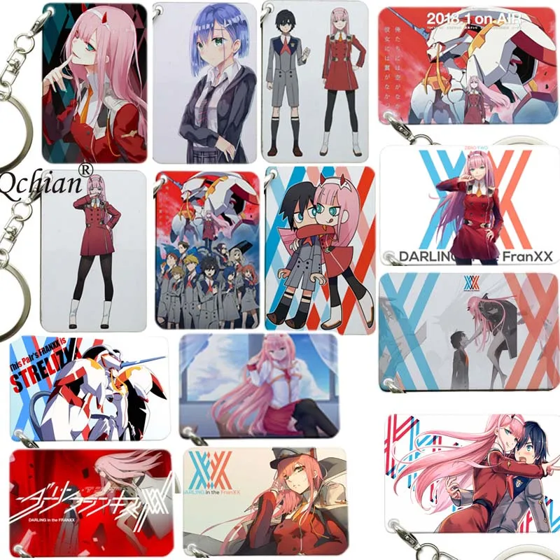Аниме DARLING in the FRANXX DITF Zero Two 02 реквизит для косплея Деревянный милый брелок цепочки