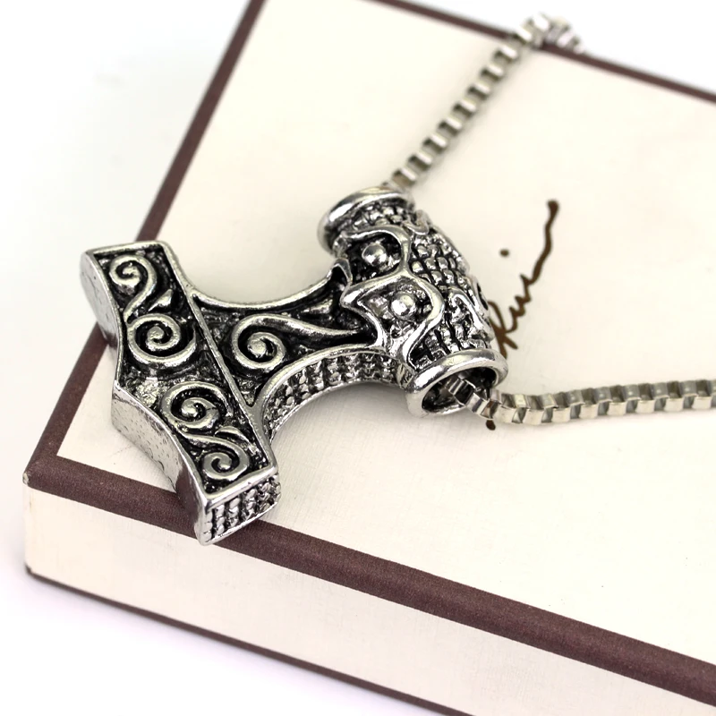 Высокое качество ожерелье Thor Hammer классический стиль Темный мир сплав THOR'S HAMMER